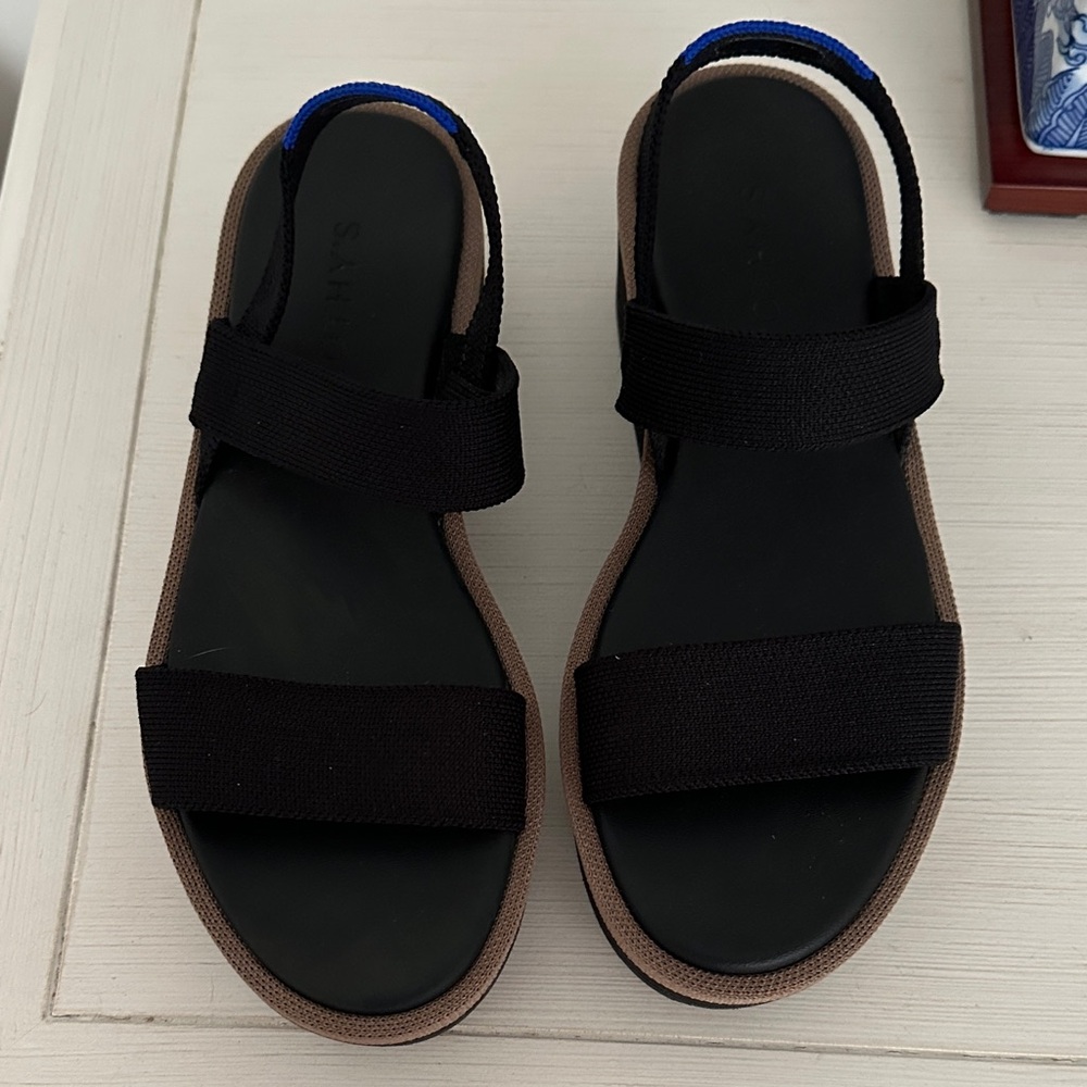 Rothy's Black and Brown Women’s Sandals